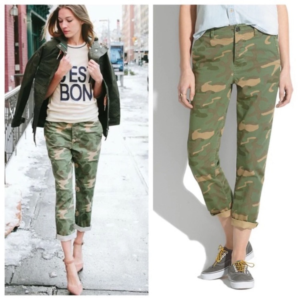Madewell Rivington Camouflaged pants